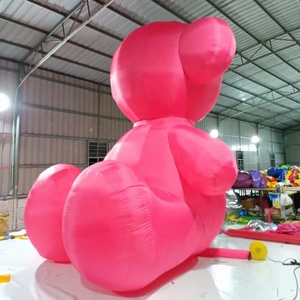 Orso Gonfiabile Personalizzato Rosa Carino per Pubblicità, Decorazione Eventi Natalizi, Pallone Gonfiabile a Forma di Orso - Product Image 4