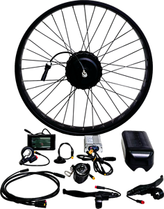 Комплект для электрического велосипеда, 250 Вт, 350 Вт, 500 Вт, 1000 Вт, новый комплект для переоборудования электровелосипеда с батареей - Product Image 1