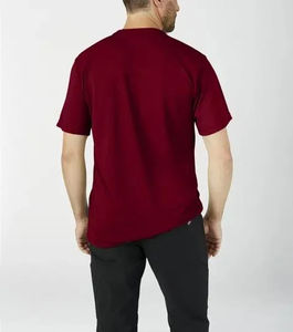 Camiseta de Hombre al por Mayor con Bolsillo, Cuello Redondo, Corte Holgado, Transpirable, Manga Corta, Poliéster/Algodón, Antiarrugas y de Secado Rápido - Product Image 2