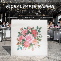 Échantillon Gratuit Serviettes de Cocktail Colorées 2 Plis 4 Volets Jetables avec Logo en Papier Airlaid pour Boissons