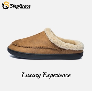 StepGrace bellek köpük kış ev terlik kapalı açık sıcak yumuşak kaymaz erkek ayakkabısı terlik - Product Image 2