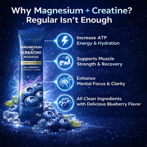 <span class=keywords><strong>Magnesio</strong></span> + Creatina en Polvo, Fórmula Avanzada, Sabor Arándano, Recuperación Muscular, Relajación, Apoyo al Sueño, Suplemento de Electrolitos - Product Image 5
