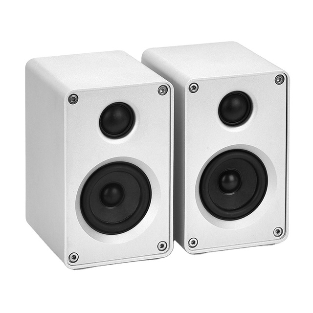2.5 Inch Aluminum Alloy CNC Passive Speaker HiFi Audio Home Theater System Bookshelf Speaker Amplifier Sound Speaker a Pair