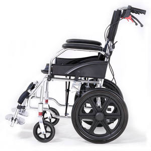 Vente d'usine - Fauteuil roulant manuel noir pour personnes handicapées, dispositif d'assistance léger et portable pour personnes âgées - Product Image 2