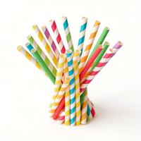 Pailles en papier en gros, pailles en papier pour bubble tea, pailles à boire en papier
