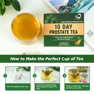 Té Herbal para la Próstata Chinaherbs con Saw Palmetto, Ginseng, Maca, Ortiga, Bayas de Goji, Hierbabuena, Semillas de Calabaza, Té Verde y Raíz de Regaliz - Product Image 6