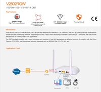 Modem FTTH VSOL router 1GE + 1FE + WIFI GPON ONT router WiFi ONU