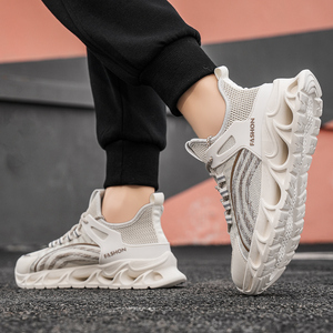 Chaussures de sport décontractées à lacets pour hommes, confortables et souples, design léger et tendance pour la course et la marche en extérieur, style robuste - Product Image 6