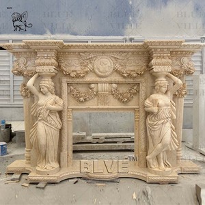 Большая Европейская гостиная, камин из натурального камня - Product Image 1