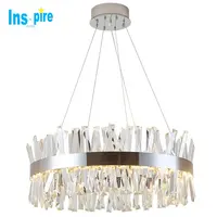 Stainless Steel LED Crystal Ceiling Pendant Lamp