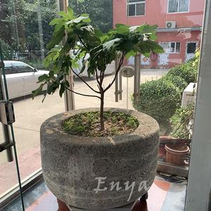 Pots <span class=keywords><strong>de</strong></span> jardin en <span class=keywords><strong>pierre</strong></span> <span class=keywords><strong>de</strong></span> <span class=keywords><strong>lave</strong></span> coulée <span class=keywords><strong>de</strong></span> grande taille pour l'extérieur, produits vintage - Product Image 5