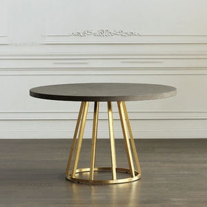 <span class=keywords><strong>Table</strong></span> de salle <span class=keywords><strong>à</strong></span> <span class=keywords><strong>manger</strong></span> en bois massif pour 4 <span class=keywords><strong>à</strong></span> 6 <span class=keywords><strong>personnes</strong></span>, nouvelle collection nordique en fer forgé, grande <span class=keywords><strong>table</strong></span> ronde, café décontracté, maison - Product Image 2