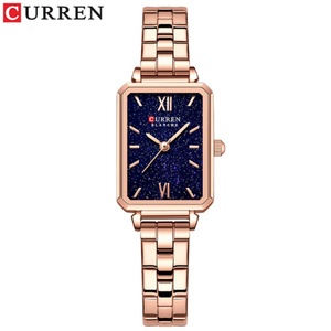 CURREN 9082 Women's Fashion Quartz <b>Watch</b> Square Green Classic Wrist <b>Watches</b> for Lady Retro Small Wristwatch Casual <b>Watch</b> - Product Image 1