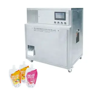 Automatic single filling nozzle doypack standup bag filling capping machine with PLC control system