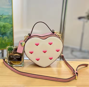 Portefeuille en forme de cœur, sac pour femme de marque, cuir PU de luxe, sac bandoulière en forme de cœur - Product Image 2