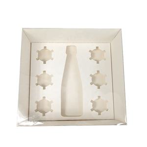 XJH Clear Lid Bento Cupcake <span class=keywords><strong>Box</strong></span> con botella de vino Clear Bento Cake <span class=keywords><strong>Box</strong></span> con 6 Cupcakes Bento Plus 6 Cupcake <span class=keywords><strong>Box</strong></span> - Product Image 6