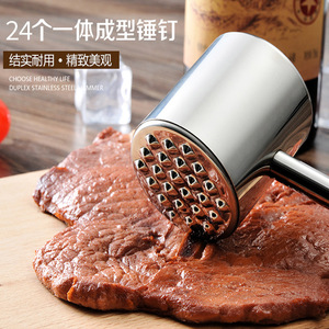Marteau attendrisseur de viande en acier inoxydable 304, outil épaissi pour attendrir le bœuf, attendrisseur de viande multifonctionnel pour la cuisine - Product Image 3