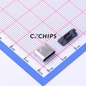 TYPE C-DB-106PWB USB Connector Through hole Component (THT) Connector Type-C Female Through Hole 6P - Product Image 1