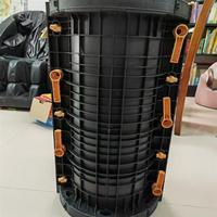 Moule de coffrage en plastique industriel personnalisé, réutilisable, installation facile pour les colonnes en béton préfabriquées, infrastructures