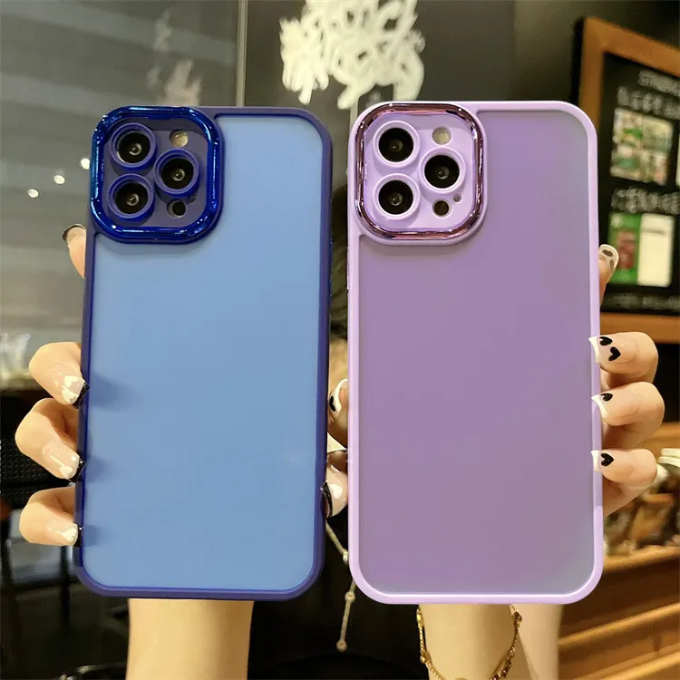 MAXUN Luxury Ultra Thin Frosted Matte Translucent Phone Cases Para for iPhone X XS XR 11 12 13 14 Pro Max