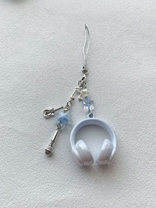 AM Hit Cross-border Best-selling Trend Music <strong>Headphones</strong> Personalized Cool Version Student Backpack Keychain Pendant - Product Image 6