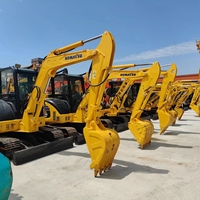 Mini-excavatrice sur chenilles hydraulique Komatsu PC55 d'occasion de haute qualité, 5 tonnes, excellent état, modèle 2024, moteur
