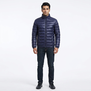 Veste matelassée en toile personnalisée pour homme de haute qualité, respirante, séchage rapide, style streetwear tendance, hiver - Product Image 1