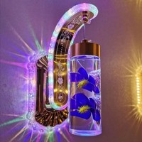Lámpara LED de pared de acrílico de 20W, luz LED de pared creativa de estilo nórdico, ámbar, para dormitorio, mesita de noche, balcón, escalera, pasillo