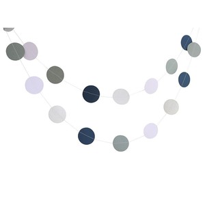 Guirlandes de bannières colorées pour fêtes, drapeaux en papier circulaires, décorations suspendues pour la remise des diplômes, le Nouvel An, le Ramadan, réutilisables, imperméables, pour l'intérieur - Product Image 6