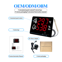 Thermomètre hygromètre numérique avec sonde externe en métal haute température, transmetteur RS485 Modbus pour la surveillance environnementale