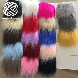 Faux Fur China Manufacturer Wholesale Long Pile Plush Fashion Super Soft Artificial Fake Fox Fur Fabric For Coat