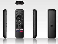 Control Remoto Inteligente por Voz de 22 Teclas OEM ODM para TV Box, Set Top Box, IPTV, Plástico ABS, 4K, Código Fijo, con Teclado de Silicona