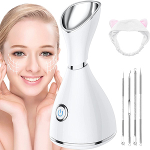 Vaporisateur facial électrique professionnel à nano-ions, <span class=keywords><strong>sauna</strong></span> facial à vapeur chaude, 280W, nettoyage en profondeur, hydratation, réservoir d'eau de 280 ml - Product Image 1