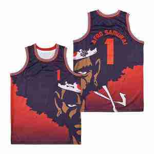 Jersey Basket Bordir Jahitan Sublimasi Ukuran US Street Vintage CASH MONEY RECORDS WORLD WYANE Pria Bernapas Nyaman - Product Image 5