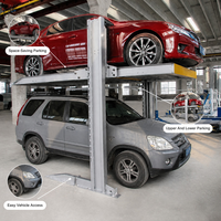 Systèmes de garage de stationnement à deux poteaux pour hôtels, élévateur de stationnement de véhicules à deux niveaux pour hôtels et installations de services