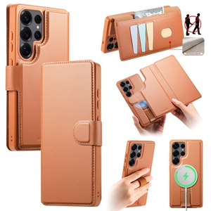 Funda Magnética 2 en 1 Inalámbrica para Teléfono Samsung S24/S25 Edge/S26, Funda Tipo Cartera a Prueba de Golpes para <span class=keywords><strong>iPhone</strong></span> 16E/17 Air/15 - Product Image 3