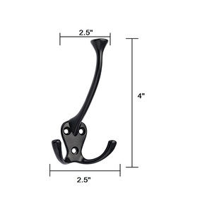 Nhiệm Vụ Nặng Nề Lớn Ba Chân Treo Tường Lối vào Áo Móc Khăn Móc Áo Khoác Tắm Khăn Móc - Product Image 3