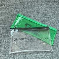 Tas Kosmetik PVC Logo Kustom dengan Ritsleting Tas Makeup Perjalanan Berkualitas Tinggi untuk Anak Perempuan Aksesori Plastik