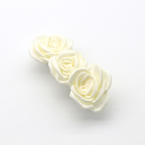 Accessoires de cheveux en forme de fleur personnalisés, Mini pinces à cheveux en tissu pour femmes - Product Image 5