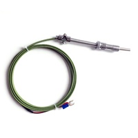 Capteur de température thermocouple de type K étanche haute précision sur mesure avec filetage M4 pour four à briques industriel, prise en charge OEM/ODM