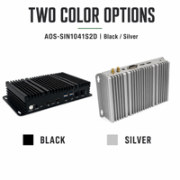 N100/N150/N97 4GB RAM 128GB SSD Mini PC Industri dengan Layar dan Ethernet untuk Layar Pusat Perbelanjaan