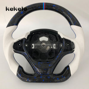 <span class=keywords><strong>Volant</strong></span> en carbone forgé bleu, personnalisation possible pour <span class=keywords><strong>BMW</strong></span> <span class=keywords><strong>E30</strong></span> E39 E60 E90 E92 E70 E84 E85 E89 M3 M4 2008-2011 - Product Image 1