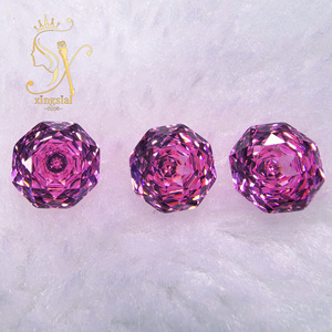 Pierre de zircone cubique (CZ) de couleur violette AAAAA à bas prix, forme octogonale, taille rose millénaire, pierre CZ en vrac - Product Image 2