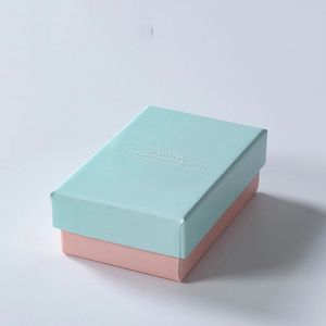 Blue Pink Exquisite Jewelry <b>Box</b> Ring <b>Earrings</b> Necklace <b>Box</b> Customized Jewelry Packaging <b>Box</b> - Product Image 4