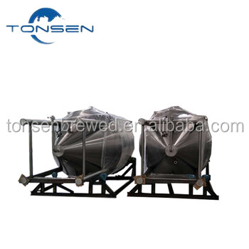 40hl 50hl horizontale cuve de fermentation pour Équipement de brasserie artisanales