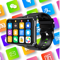 Montre connectée S999 4G Android 9.0 OS, téléphone-bracelet MTK6761 4 Go + 64 Go, moniteur de fréquence cardiaque, application d'accueil auxiliaire
