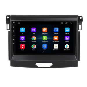 Écran tactile 9 pouces Wifi Bluetooth Carplay 2 Din Autoradio <span class=keywords><strong>Android</strong></span> Lecteur multimédia pour Ford Everest Ranger T7 2015 2016 2017 - Product Image 1