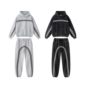 Homens Treino Plus Size Hoodies & moletons moletom grosso velo gota ombro strass liso Hoodie dos homens - Product Image 2