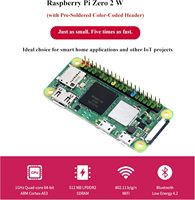 AIsmartlink Pi Zero 2 WH con Conector Pre-Soldado Codificado por Colores, CPU de Cuatro Núcleos a 1GHz, 512MB de RAM, 40 GPIO, Puerto para Cámara CSI