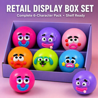 Jouet Squishy Visage Mignon, Jouet Anti-Stress à Remontée Lente, Jouet Sensoriel pour Enfants, Cadeau de Fête